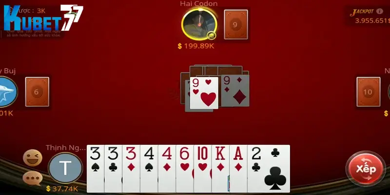 Tiến lên miền Nam luôn thu hút đông đảo người chơi cá cược tại Kubet77